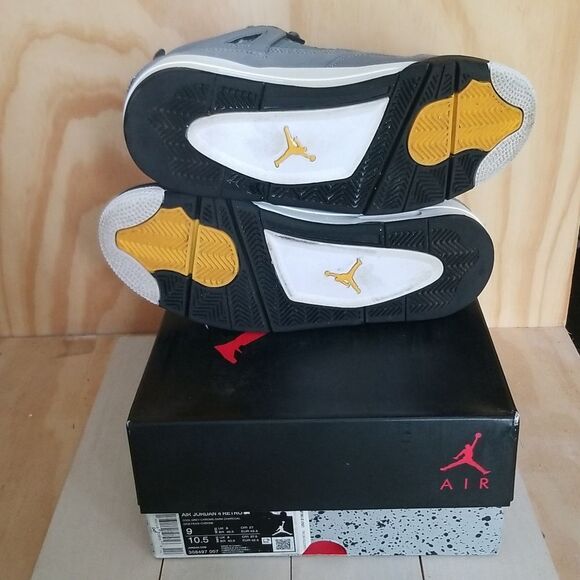 Air Jordan 4 Retro "COOL GREY" 2019 - Mens size 9, Wmn's 10 1/2 With Box - Picture 9 of 11